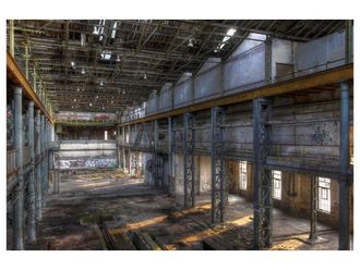 Schubiger M&ouml;bel Digitaldruck auf Acrylglas Werkshalle 2
