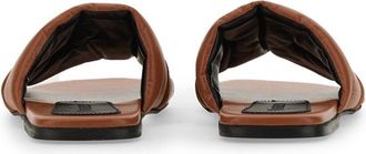 J.W.Anderson Logo Polyurethane Slide Sandal - Beige