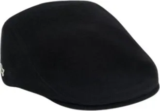 Lacoste Accessoires, Heren, Zwart, ONE Size, Wol, Felted Wool Beret