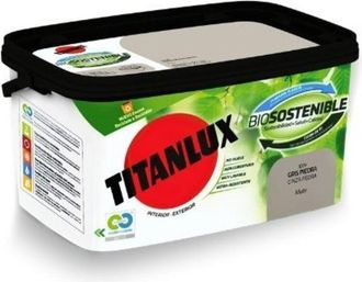 Titan Pintura Plast Biosost. Gris Hi - 4 L