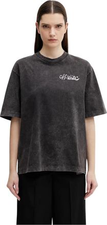 Off-white Off Marker T-shirt - Dames - T-shirts - Zwart - M - Katoen - Tops