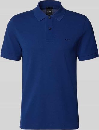 HUGO BOSS Regular Fit Poloshirt aus reiner Baumwolle Modell PALLAS in Dunkelblau, Gr&ouml;&szlig;e XXXL