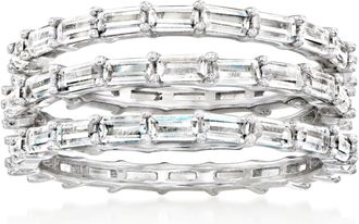 Ross-Simons CZ Jewelry Set: 3 Rings in Sterling Silver