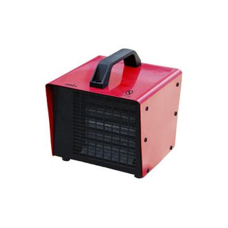Fabrilamp Termoventilatore industriale ptc in pioppo ceramico 3000w rosso 3potenze termost.reg.sec.termostato maniglia 26x23,5x23,5 cm