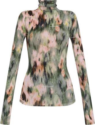 Off-white Coltrui Top - Dames - Coltruien - Groen - L - Truien & Vesten