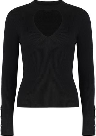 Pinko Rabbocco Knitted Wool-blend Top