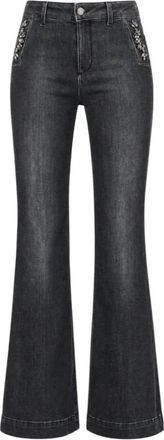 Liu Jo B.Up Flare Jeans - Dames - Flared Jeans - Grijs - W28 - Katoen - Jeans