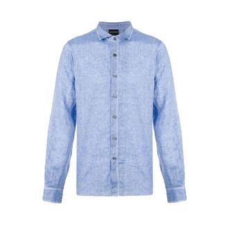 Emporio Armani Heren, Overhemden, Blauw, Maat: XL