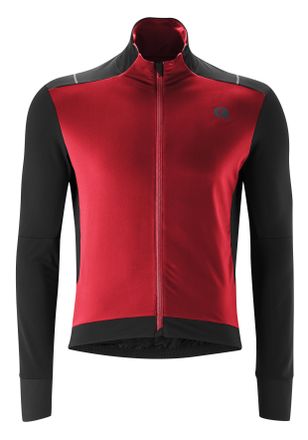 Gonso Radtrikot GONSO BAVELLA, Herren, Gr. S, rot (ziegelrot), 87% Polyester; 13% Elasthan, hoch geschlossener Ausschnitt, Trikots Radtrikot, Herren langarm