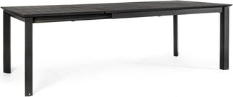 Konte Design Mesa extensible de aluminio antracita 160×100 cm - 240×100 cm