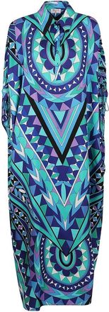Pucci Kleedjes, Dames, Veelkleurig, S, Katoen, Vivara Kaftan