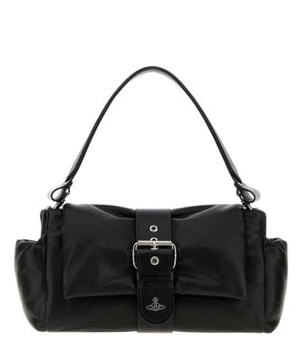 Vivienne Westwood Black Hazel Treasure Large Shoulder Bag