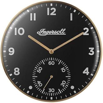 Ingersoll Analogue wall clock - INGERSOLL - Easy to read - Gold and Black - 30 cm