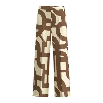 Emme Di Marella Wide Trousers, female, Multicolor, Size: XL Emmalbero Wide Trousers