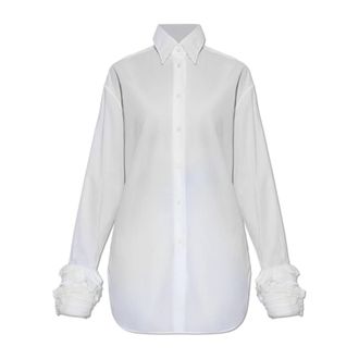 Jil Sander Camicia con polsini rifiniti decorativamente - - Blouses & Shirts - Donna - Bianco - L