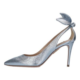 Aquazzura Dames, Schoenen, Blauw, Maat: 41 EU Leer