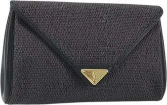 Saint Laurent Pre-owned Clutch Tas - Dames - Vintage Clutch - Zwart - ONE Size - Leer - Vintage