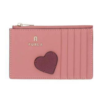 Furla Accessoires, Dames, Roze, ONE Size, Leer, Mini Portemonnee