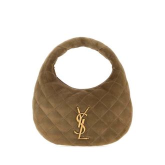 Saint Laurent Mud Suede Icarino Shoulder Bag 1632 Borse A Mano