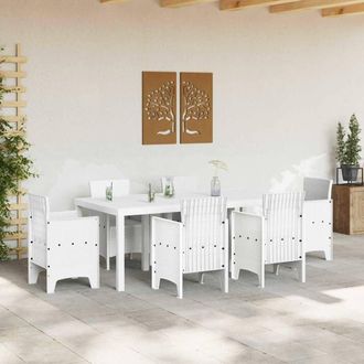 Berkfield Home Garden Table White 200x100x73 cm Poly Rattan | Size: 200 x 100 x 73 cm