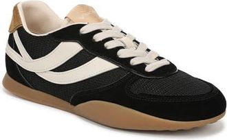 Vince Echo Trainer Leather Sneaker in Black/flax at Nordstrom, Size 7.5