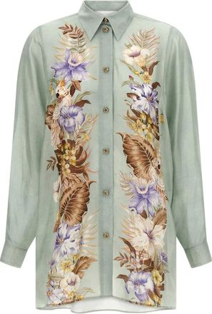 Zimmermann Shirts, female, Multicolor, XS, Coco Relaxed Shirt