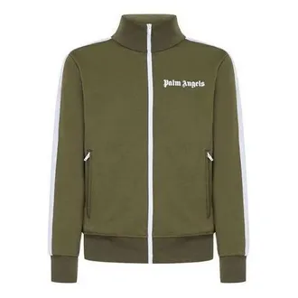 Palm Angels Classic Track Jacket Military White PMBD001C99FAB0015601
