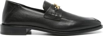 Amiri Loafers, male, Black, Size: 10 US Black Chain-link Square Toe Shoes