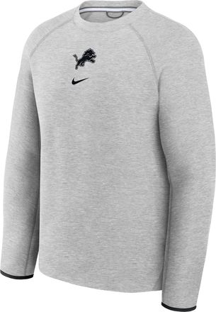Nike Detroit Lions Tech Fleece Nike Mens NFL Pullover Crew in Grey | 05L6086N9J-KH0