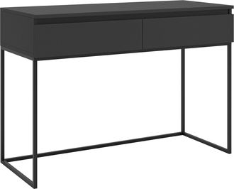 Selsey Selsey - Bemmi - Escritorio De Tocador Con Estructura Met&aacute;lica Negra - 120 Cm - Negro