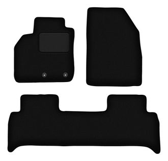 OEM Alfombrillas De Terciopelo Negro Para Renault Grand Scenic Iii Monovolumen (2009-2016)