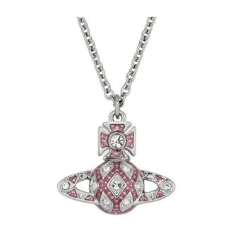 Vivienne Westwood Collana con pendente Rachelle Bas Relief - - Accessories - Donna - Rosa - ONE SIZE