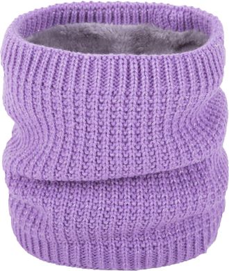 ACVIP Winter Warm Fleece Lined Neck Warmer Cycling Ski Climbing Knit Neck Scarf for Women Men (Lilac)