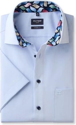 Olymp Olymp, Heren, Overhemden, Blauw, Maat: 3XL