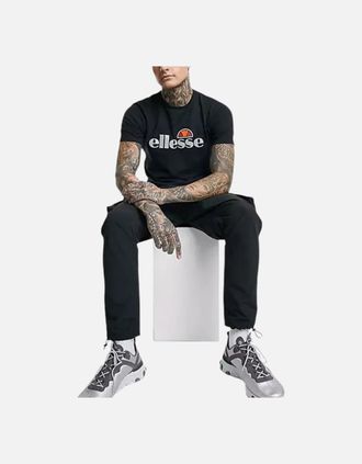 Ellesse Mens ELLESSE GINITI 2 Mens T Shirts Crew Neck Short Sleeve Cotton Summer Holiday Tee - Black - Size: 36