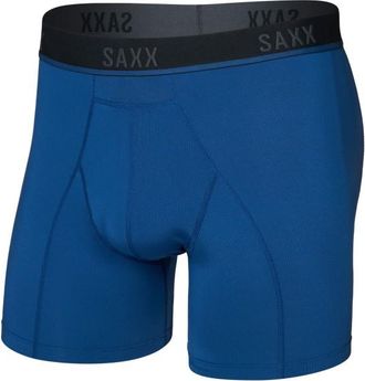 Saxx Kinetic Light-Compression Mesh Boxer Brief Kunstfaserunterwäsche für Herren | blau