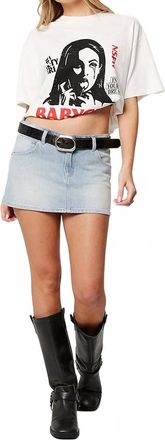 Abrand A 99 Mini Skirt In Stella