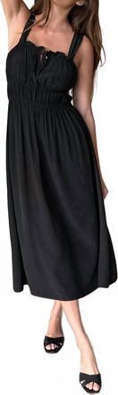 Emerson Fry Pull On Pipa Dress In Black