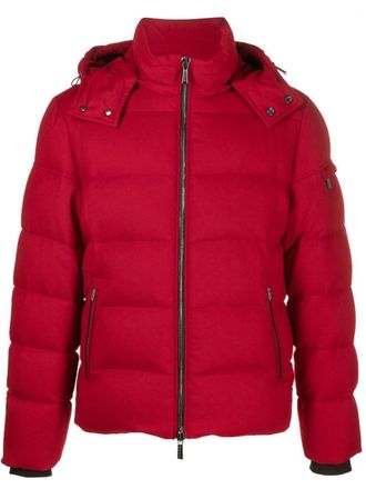 Moorer Piumino con cappuccio rimovibile - Rosso