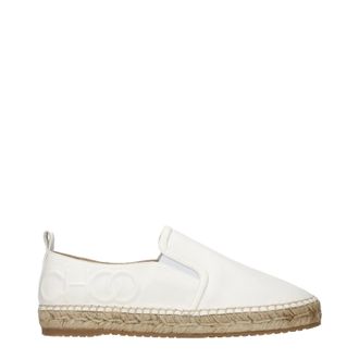 Jimmy Choo London Lychee Espadrilles Dames Leer Wit/Latte