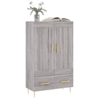 Berkfield Home Highboard Grey Sonoma 69.5x31x115 cm Engineered Wood