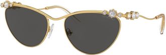 Swarovski SK 7017 400487 58mm Womens Cat-Eye Sunglasses