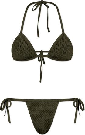 Dsquared2 Tweedelig Badpak - Dames - Bikinis - Groen - XS - Tweed - Badmode