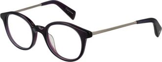 Yohji Yamamoto Ronde Volledig Rand Optisch Montuur - Heren - Brillen - Paars - ONE Size - Accessoires