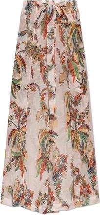 Etro Slit Broeken - Dames - Wijde Broeken - Veelkleurig - S - Polyester - Broeken