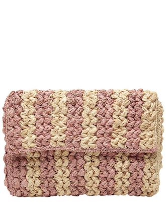 Mar Y Sol Remi Raffia Clutch