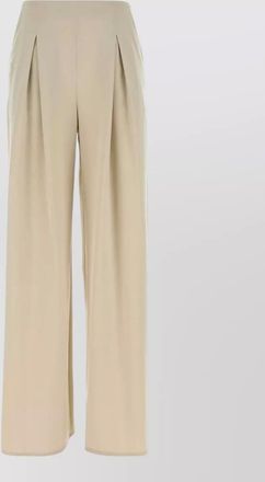 Max Mara stretch satin palude high waist palazzo