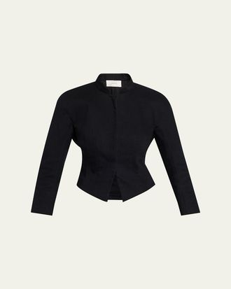 The Row Bastien Single-Breasted Fitted Jacket