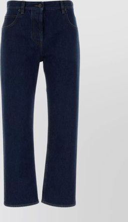 The Row riaco five-pocket denim trousers with belt loops