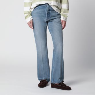 Miu Miu Pantaloni in denim washed azzurri